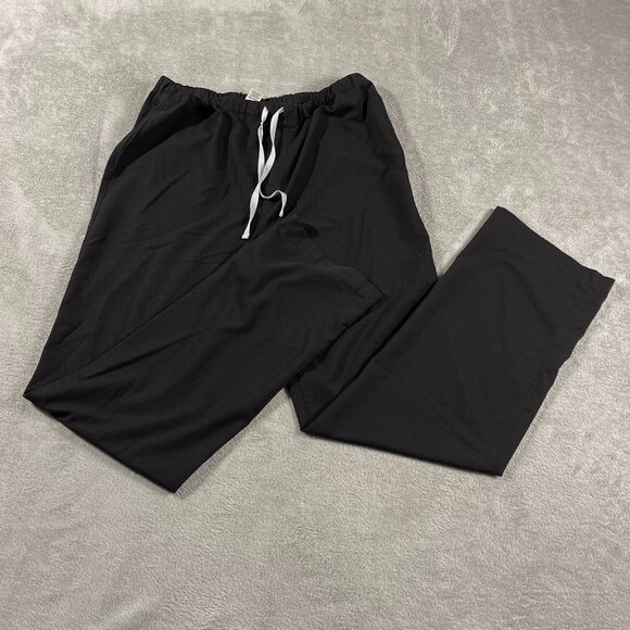 FIGS Pisco Basic Scrub Pants Men’s Black Drawstring FM4500T XL T Healthcare Work - Picture 1 of 12